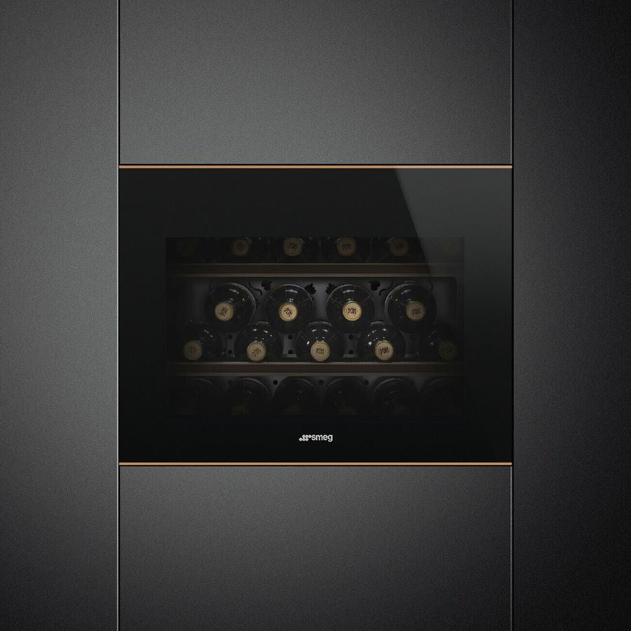 Smeg CVI621NR3 Dolce Stil Novo Wine Cooler Reversible Hinge Eclipse Glass