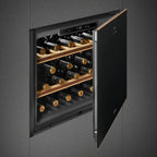 Smeg CVI621NR3 Dolce Stil Novo Wine Cooler Reversible Hinge Eclipse Glass