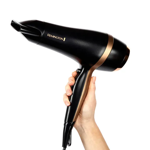 Remington D6960GP Salon Smooth Hairdryer Gift Set - Black & Gold