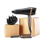 Remington D6960GP Salon Smooth Hairdryer Gift Set - Black & Gold