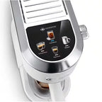 Delonghi EC890WI Dedica Duo Espresso Machine with Advanced Milk Steam Wand & Cold Brew Option in White