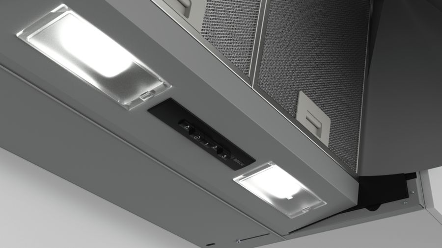 Bosch Series 2 DEM63AC00B Integrated Cooker Hood - Silver