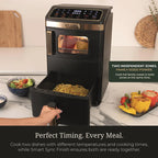 Hamilton Beach Professional HBPA25BK  DualStack 14.5L Air Fryer Oven - Black & Brushed Brass