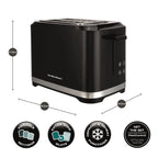 Hamilton Beach HBT1323B FlexiControl 2 Slice Digital Control Toaster