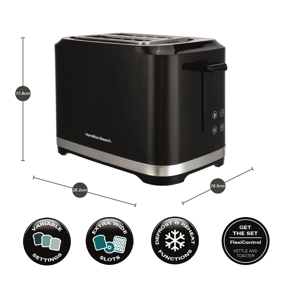 Hamilton Beach HBT1323B FlexiControl 2 Slice Digital Control Toaster