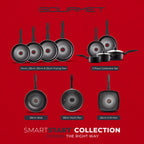 Tower T700318 SmartStart Gourmet 28cm Aluminium Multi-Pan & Lid Induction Compatible -  Oven Safe