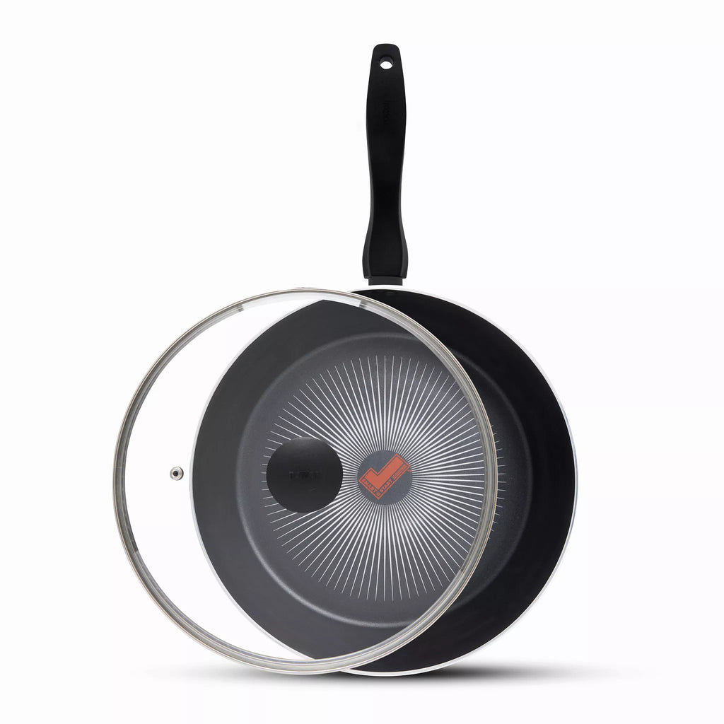 Tower T700318 SmartStart Gourmet 28cm Aluminium Multi-Pan & Lid Induction Compatible -  Oven Safe