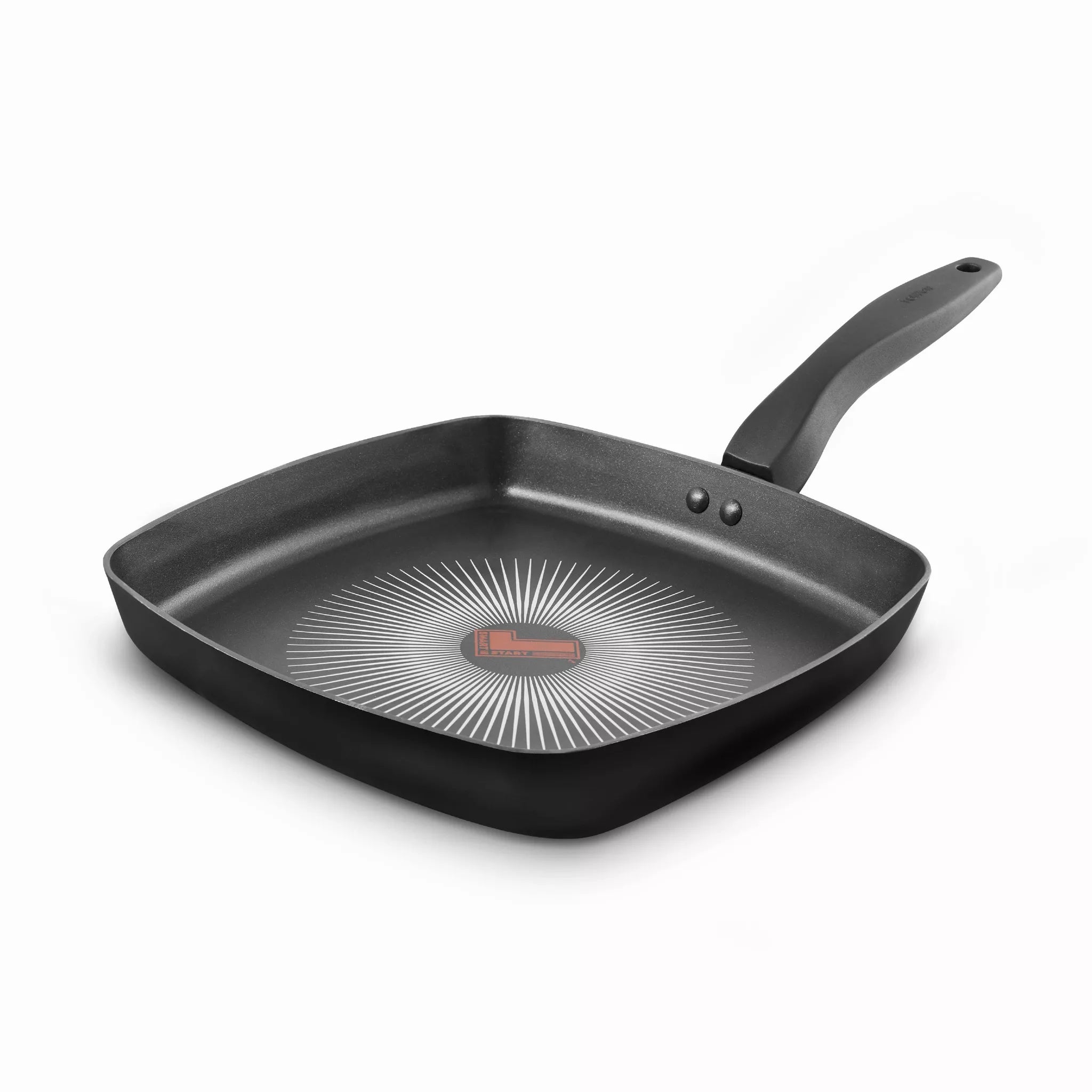 Tower T700317 SmartStart Gourmet 26cm Aluminium Grill Pan   Induction Compatible -  Oven Safe -  Black