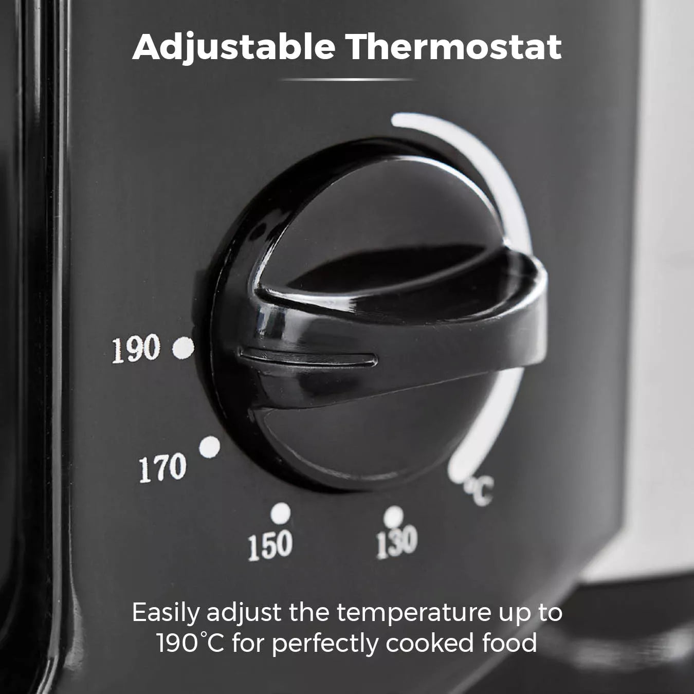 Tower T17001 Deep Fat Fryer with Adjustable Thermostat -  2L - 1500W - Black