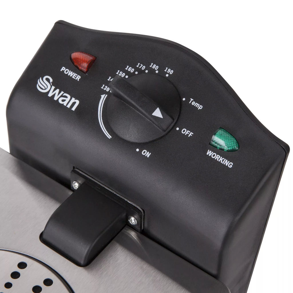 Swan SD6040N 3 Litre Fryer in Stainless Steel - Viewing Window