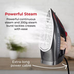Tower T22034RED Ceraglide XL Soleplate One Temp  Steam Iron