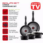 Tower T700314 Smart Start Gourmet 5 Piece Cookware Set