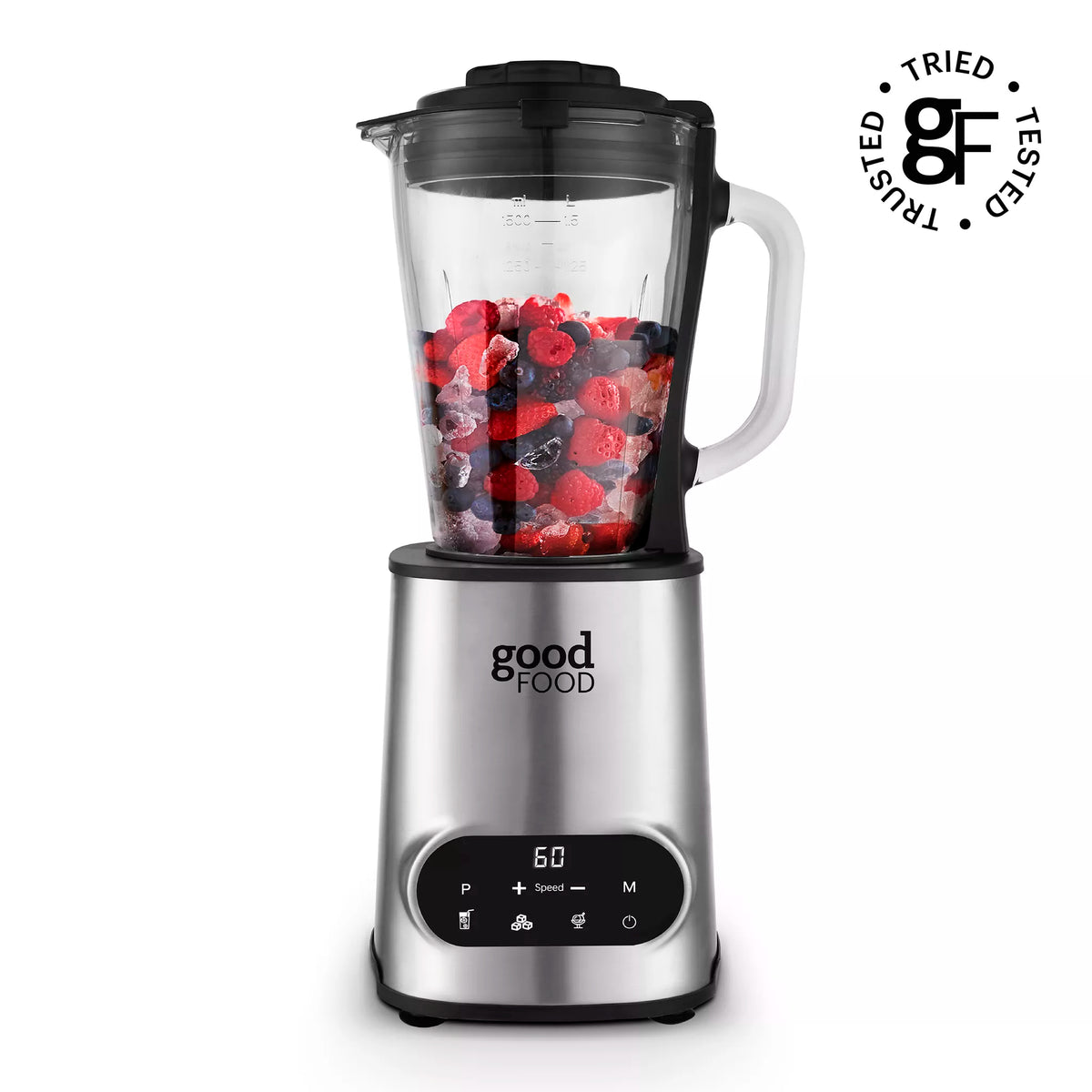 Good Food By Tower GF12013 Digital 1.5L Jug Blender with 5 Speed Settings - 1200W - Stainless Steel