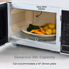 Tower T24045WHT 20L 800W Digital Microwave-White