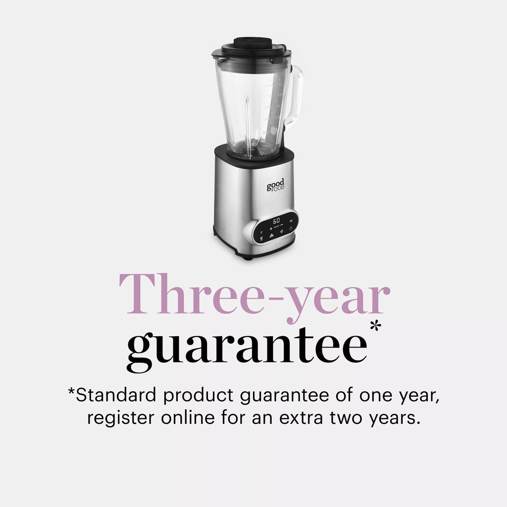 Good Food By Tower GF12013 Digital 1.5L Jug Blender with 5 Speed Settings - 1200W - Stainless Steel