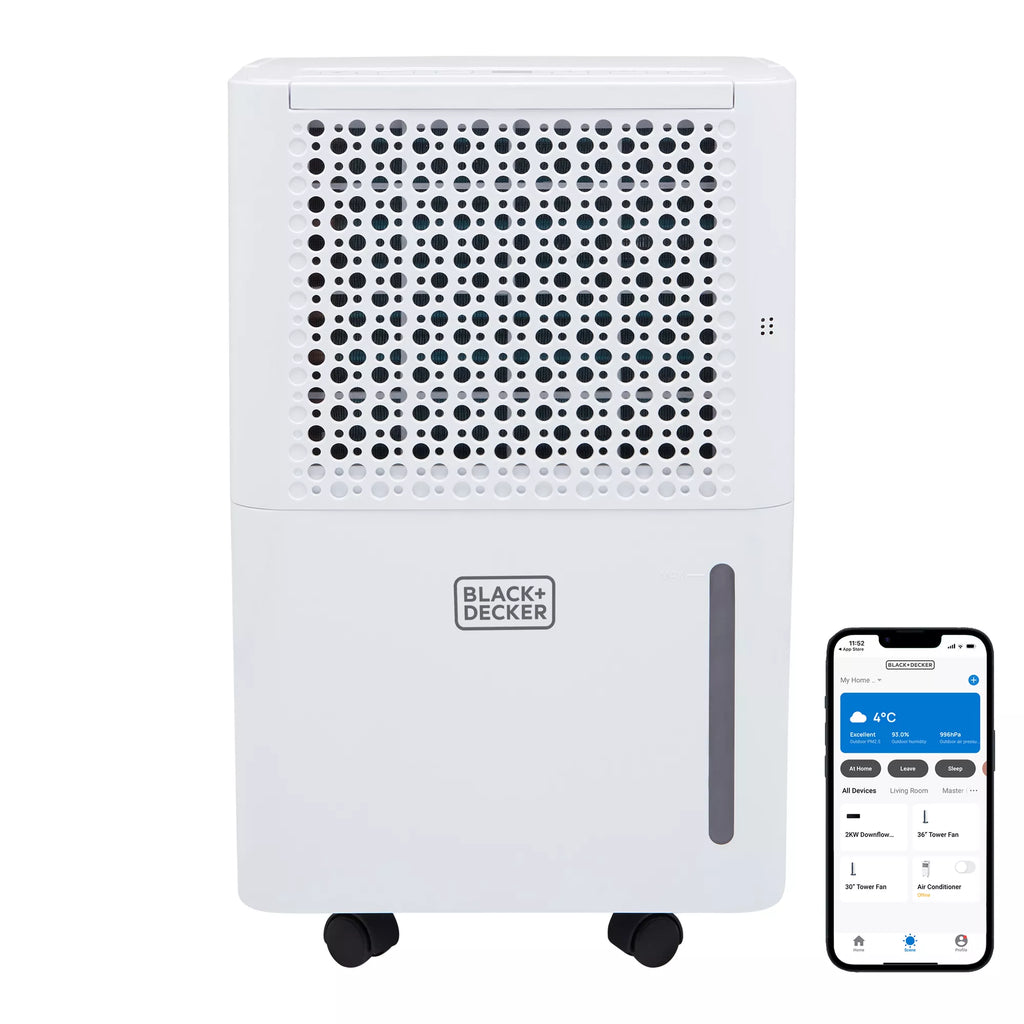 Black  & Decker BXEH60016GB 12L Dehumidifier  24 Hrs Timer - White
