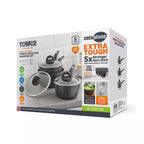 Tower T81212 3 Piece Induction Forged Pan Set 18/20/22cm c/w Lids