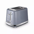 Tower T20083GRY Saturn 2-Slice Toaster with 7 Browning Levels - Defrost/Reheat/Cancel - Grey and Chrome Accents