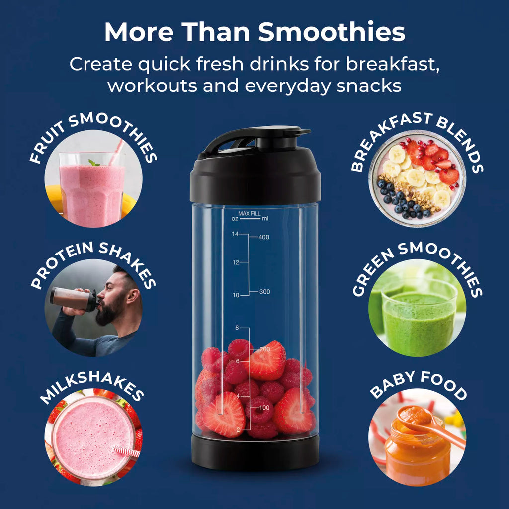 Tower T120100 Portable Rechargeable Blender- Black