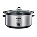 Tower T16040Y 6.5 Litre  Slow Cooker- Stainless Steel