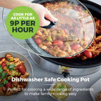 Tower T16040Y 6.5 Litre  Slow Cooker- Stainless Steel
