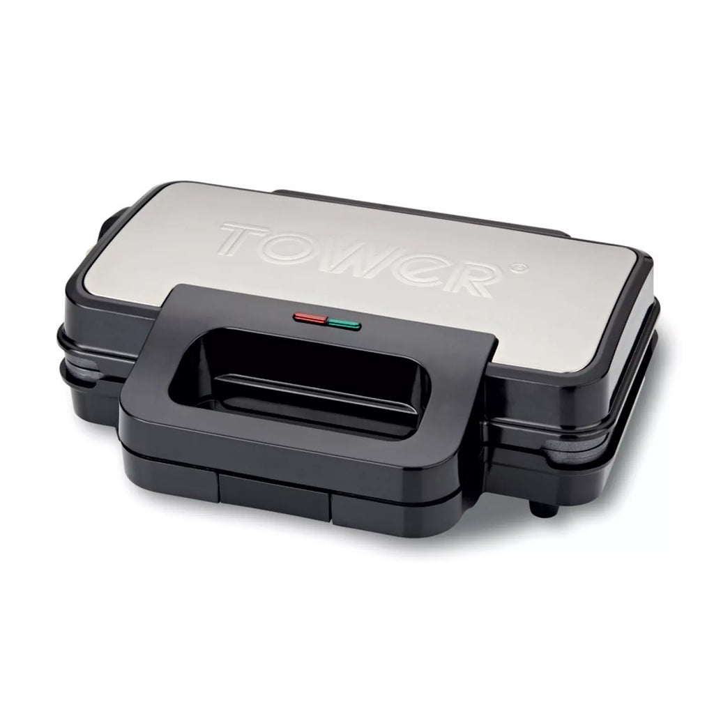 Tower T27031 900W Deep Filled Sandwich Maker Stainless Steel