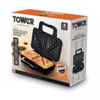 Tower T27031 900W Deep Filled Sandwich Maker Stainless Steel