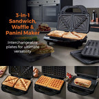 Tower T27032 3-in-1 Deep Fill Sandwich and Waffle Maker