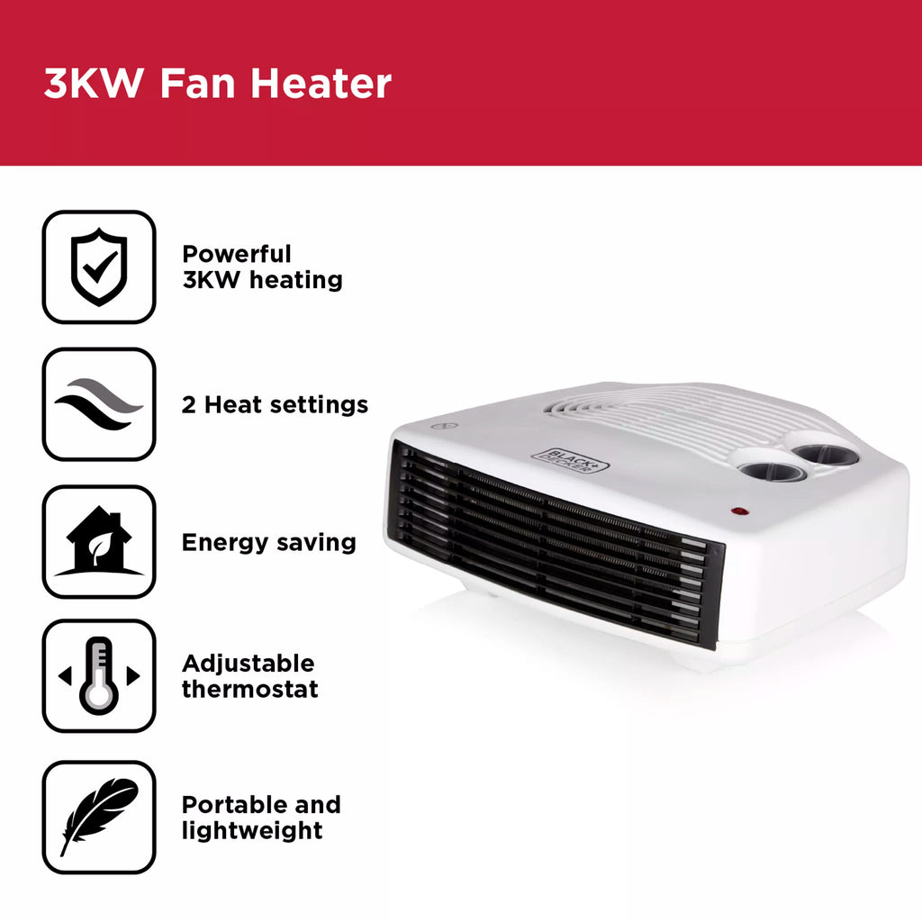 Black & Decker BXSH37006GB 3KW Fan Heater