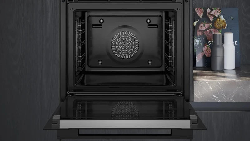 Siemens IQ700 HB778G3B1B 17L Built-In Electric Single Oven - Black