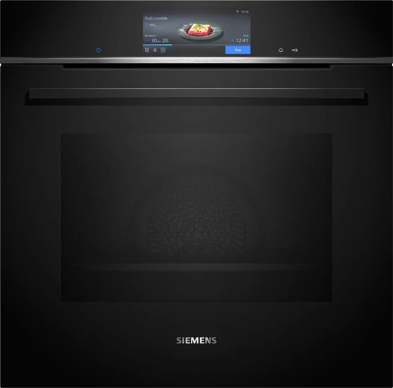 Siemens IQ700 HB778G3B1B 17L Built-In Electric Single Oven - Black