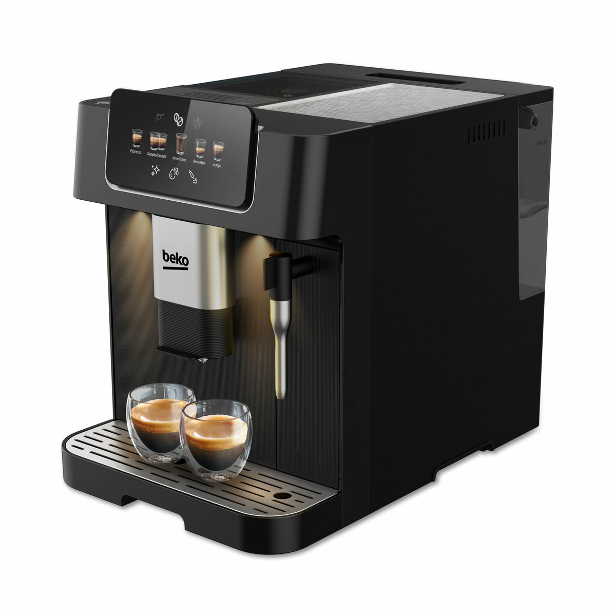 Beko CEG7302B CaffeExperto Bean To Cup Coffee Machine Steam Wand