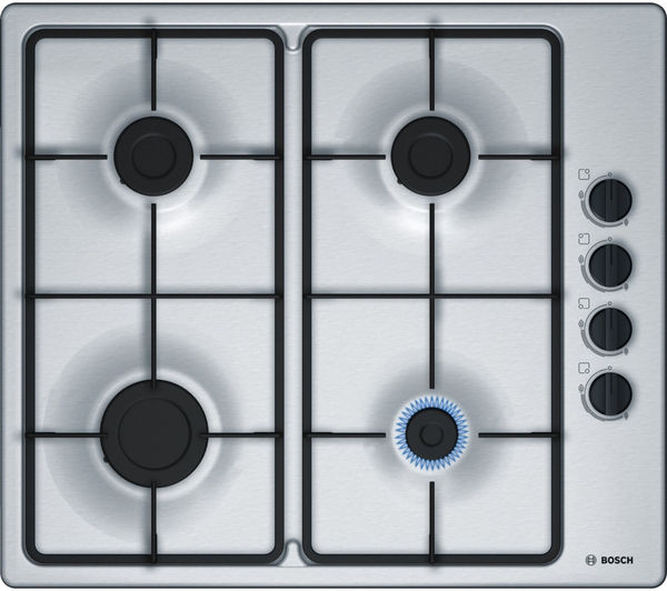 BOSCH Series 2 PBP6B5B60 58 cm Gas Hob - Stainless Steel