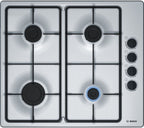 BOSCH Series 2 PBP6B5B60 58 cm Gas Hob - Stainless Steel