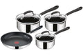 Jamie Oliver by Tefal Quick and Easy E303S444 4-Piece Pan Set - Stainless Steel