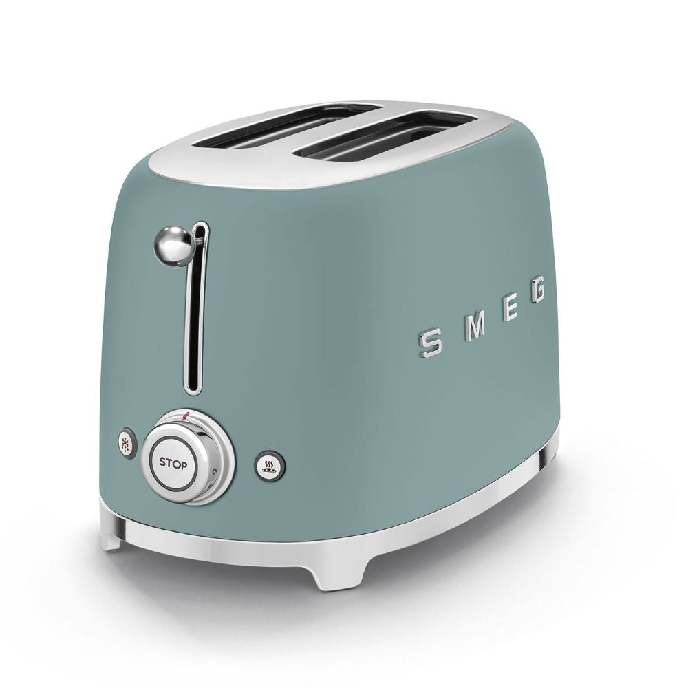 Smeg 50's Style Retro TSF01EGMUK 2 Slice Toaster - Emerald Green