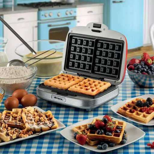 Ariete AR1973 Retro Waffle Maker Red
