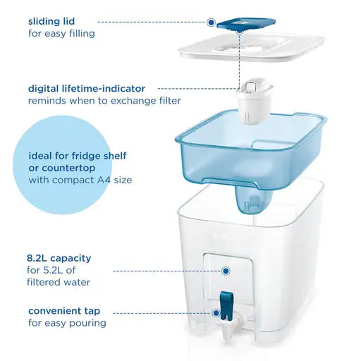 Brita BA1126  8.2L Flow XXL Water Filter Tank Light Blue