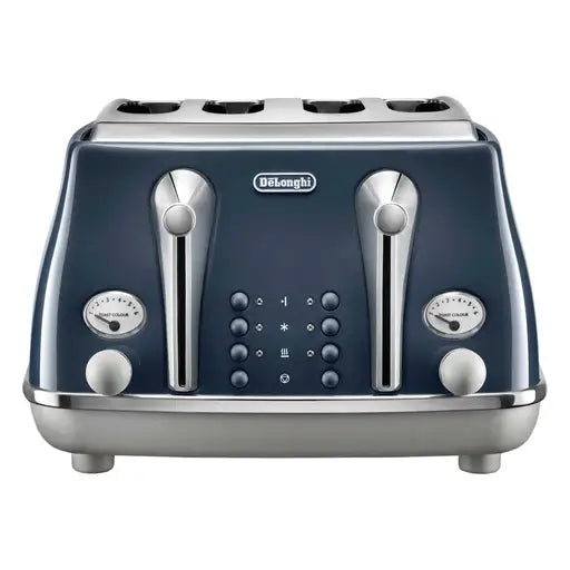 Delonghi CTOC4003.BL 4 Slice Icona Capitals Toaster London Blue