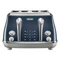 Delonghi CTOC4003.BL 4 Slice Icona Capitals Toaster London Blue
