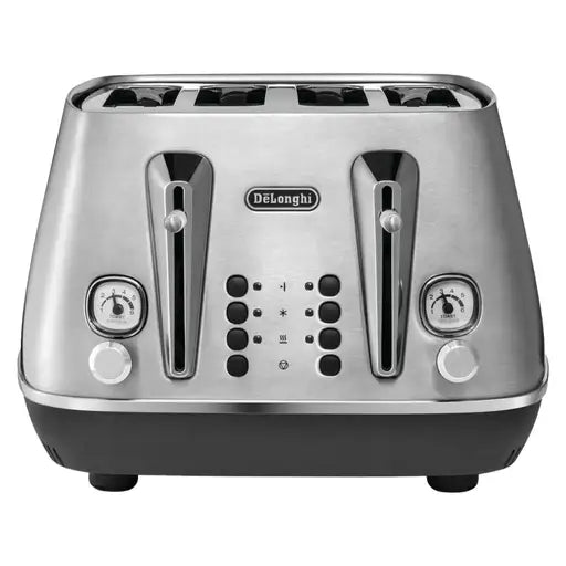 Delonghi CTI4003.M 4 Slice Distinta X  Toaster Stainless Steel