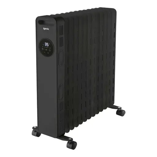 Igenix IG2626BL 2.5Kw Digital Control Oil Filled  Radiator- Black