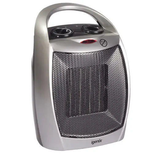 Igenix IG9030 1800W PTC Ceramic Fan Heater Silver