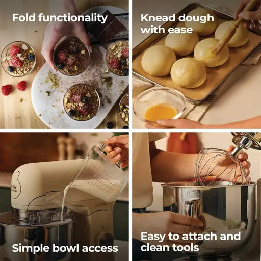Kenwood KMX751ACR kMix Food Mixer with Stand - Cream