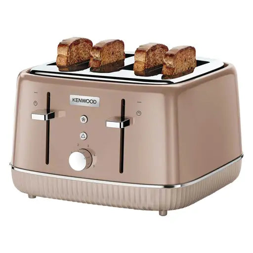 Kenwood TFP10.A0BW Elegancy Collection 4 Slot Toaster |Mocha