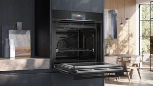 Siemens IQ700 Built-in Oven with Microwave Function Black - HM778GMB1B