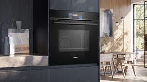 Siemens IQ700 Built-in Oven with Microwave Function Black - HM778GMB1B