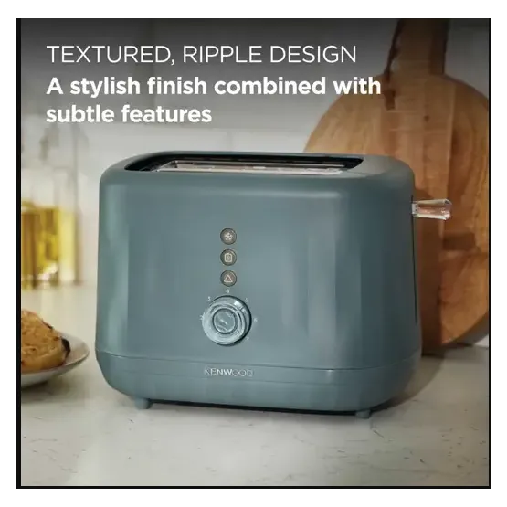 Kenwood TCP06.000GY Ripple 2 Slice Toaster - Storm Blue