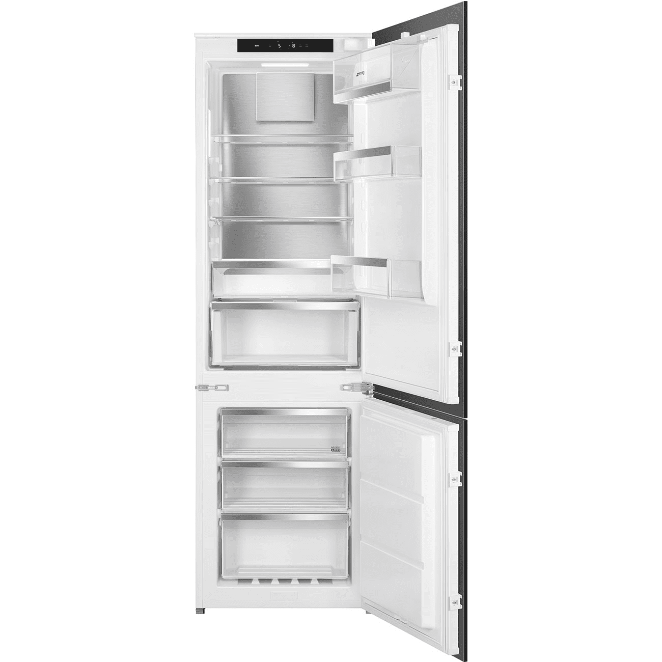 Smeg C9174TN5D 60cm Integrated Total No Frost 70/30 Fridge Freezer - Sliding Hinge
