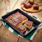 Stellar Sb59 Solid Steel Non-Stick Cake Tin/Roasting Tray 33Cm X 23Cm X 6Cm